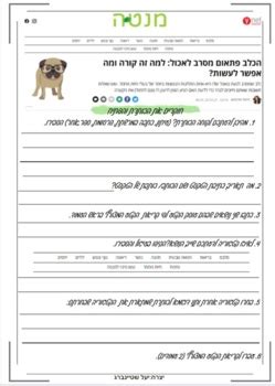 טקסט מידעי על כלבים